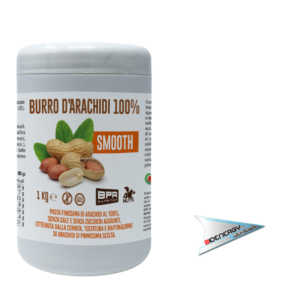 Bpr Nutrition-BURRO D'ARACHIDI 100% SMOOTH  1 Kg   